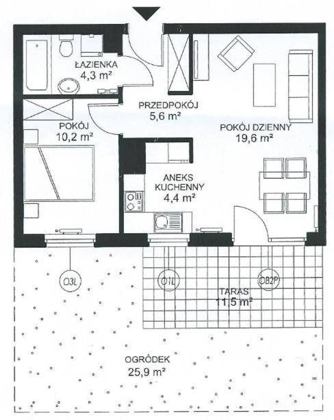 Sunny Sleeps 4 By The Beach With Garden Patio - Gdansk Przymorzeアパートメント エクステリア 写真